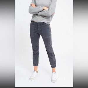 NILI LOTAN Stretch Cotton Twill Cropped‎ Military Pants Grey
Size: 8 Ankle